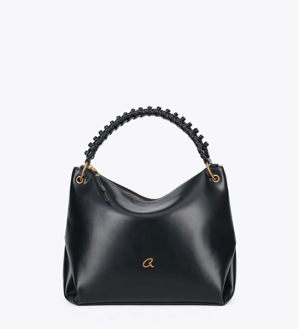 BORSA A TRACOLLA CON MANICO INTRECCIATO