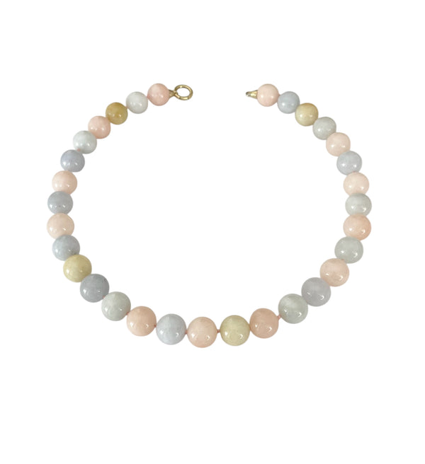 Collana in Giada Tormalina multicolor