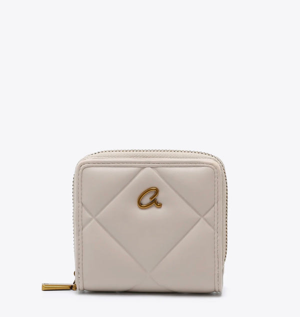 SMALL WALLET WITH DEBOSSED QUILTED TECHNIQUE