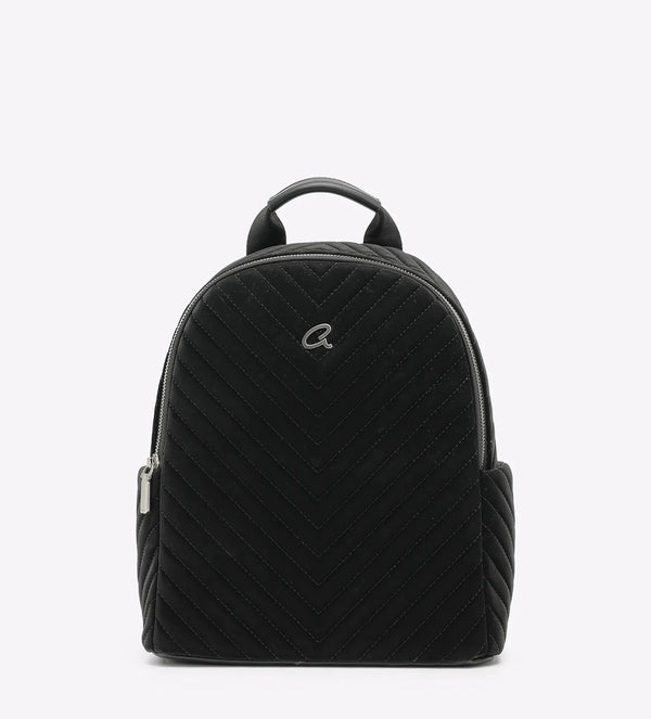 ZAINO CON TEXTURE E CUCITURE IN PELLE SCAMOSCIATA